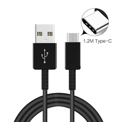 Picture of Official 1meter Long USB-C Data Sync Lead Charger Cable For Huawei Mate 20 Mate 20 Pro Mate 20 Lite and All Mate Series Smartphones - Black