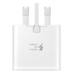Picture of Samsung Galaxy Note 20 Ultra Genuine Fast 2A Charger Plug & 1M USB-C Cable - White