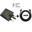 Picture of Genuine Samsung Fast Charger Adapter &2M USB-C Cable For Galaxy A20 A20e A30 A40 - Black