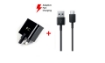Picture of Original Branded SuperFast USB-C Charging/Data Sync Cable For Huawei Mate 8, 9, 10, Mate 20, Mate 30, 40 and Mate X - 1m (Black)