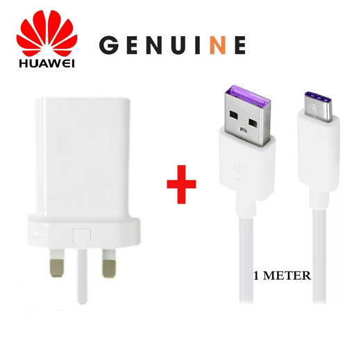 Picture of Genuine Huawei Fast Charging Plug and USB-C Cable for P9 Plus Super Charging