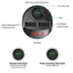Picture of FM Transmitter, Car Bluetooth 5.0 Wireless MP3 Player 2 USB, Fast Charger Kit RGB Light, Wireless Radio Adapter, Car Charger, Hands Free Call, Support USB Disc/TF Card