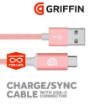 Picture of Griffin USB to C Type unbreakable Sync Cable 1.5M - Pink