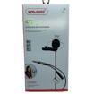 Picture of Ven-Dens VD-LM206 Lavalier Microphone to 3.5mm AUX with 3.5mm Audio Splitter - Black