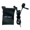Picture of Ven-Dens VD-LM206 Lavalier Microphone to 3.5mm AUX with 3.5mm Audio Splitter - Black