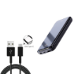 Picture of REMAX Mirror Series RPP-133 Wireless Charger Power Bank 10000mAh for Micro/Type-C/Lightning Phones - Black