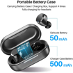 Picture of ALPHA T12 Wireless Earbuds Bluetooth Headphones Premium Fidelity Sound Quality Wireless Charging Case Digital LED Intelligence Display IPX8 Waterproof Earphones Built-in Mic Headset for Sport Black