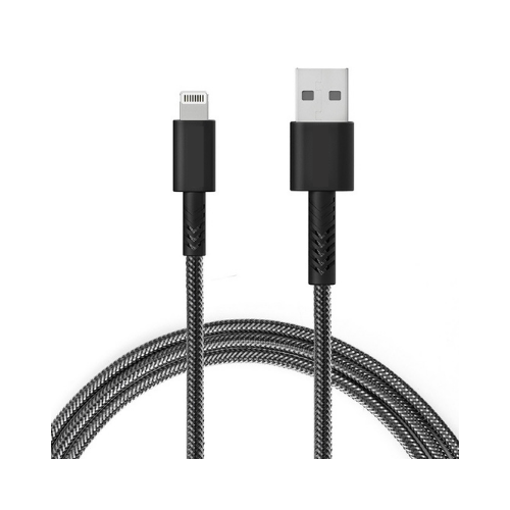 Picture of Unbreakable Lighting to USB Cable for Apple Phones and iPad 3 meter - Black