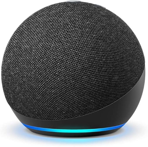 Picture of Amazon Echo Dot 4th Gen Smart Speaker with Alexa - Black | Smart speaker with Alexa | Charcoal, Twilight Blue, Glacier White