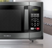 Picture of Toshiba EM925A5A-BS Microwave Oven with Sound On/Off ECO Mode and LED Lighting, 0.9 Cu Ft/900W, Black Stainless Steel