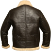 Picture of Men's Aviator Real Leather Jacket Coat, Fur Collar Real Sheepskin Leather Jacket, Lapel plus velvet thick fit zipper Leather Winter Jacket
