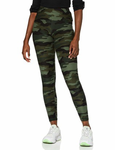 Picture of Urban Classics Women's Camouflage Leggings Comfortable Sport Pants, Stretchy Workout Trousers with Military Print, Regular Skinny Fit, Sizes: XS-5XL