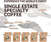 Picture of Gourmet Birthday Coffee Gift Set for Men & Women – 5 of The World's Finest Single Estate Specialty & Organic Coffees | Brew & Enjoy Anytime, Anywhere | Hamper Style Letterbox Gift Idea for Him & Her