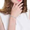 Picture of Bracelet for Women,Sterling Silver Tennis Bracelet S925 Crystal Slider Bracelet Adjustable Infinity Bracelet for Women