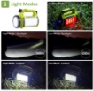 Picture of Rechargeable LED Torch, Multi-functional Camping Light, Waterproof Outdoor Spotlight Searchlight, High Power Beam Flashlight, 650lm Lightweight Lantern  Fishing, Hiking, Power Cuts and More