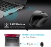 Picture of Wireless Mouse, TeckNet Classic 2.4G USB Cordless Mice Optical PC Computer Laptop Mouse With Extra Long Battery Life, 3200 DPI 6 Adjustment Levels, Nano USB wireless receiver, 6 Buttons For Windows Mac Macbook Linux