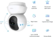 Picture of Smart Security Camera, Indoor CCTV, 360° Rotational Views, Works with Alexa&Google Home, No Hub Required, 1080p, 2-Way Audio, Night Vision, SD Storage, Device Sharing (TC70) TP-Link Tapo Pan/Tilt