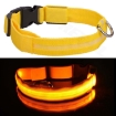 Picture of LED Light-Up Rechargeable Dog Collar Flashing and Waterproof, Flashing Dog Collar for Night Safety, Glowing in the Dark, Adjustable Collar for Small Medium Large Dogs(XS, S, M, L, XL) Pet Collar Flashing Luminous Safety Night Light Up UK | Multi Colours