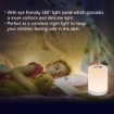 Picture of LED Night Light - Smart Bedside Table Lamp Touch Control, Dimmable, USB Rechargeable, Portable, RGB Color Changing