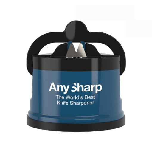 Picture of AnySharp Professional Knife Sharpener - Use for Any Knife, Safe Manual  Sharpening Tool | World’s Best Knife Sharpener with PowerGrip Technology / Chopping Board