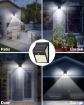 Picture of [6 Pack] Solar Lights Outdoor Motion Sensor, 140 LED Solar Security Lights Waterproof, 3 Modes, Wireless Solar Powered Wall Lights