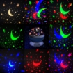 Picture of Star Projector Night Light, Baby Night Light Rotation LED Night Light Lamp with 8 Colorful Lights for Baby Nursery Bedroom Decorate