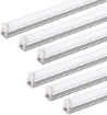 Picture of (Pack of 6) Barrina LED T5 Integrated Single Fixture, 4FT, 2200lm, 6500K (Super Bright White), 20W, Utility Shop Light, Ceiling and Under Cabinet Light, Hardwired