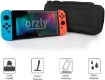Picture of Orzly Carry Case Compatible with Nintendo Switch and New Switch OLED Console - Black Protective Hard Portable Travel Carry Case Shell Pouch with Pockets for Accessories and Games