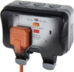 Picture of BG Electrical WP22RCD-01 Double Weatherproof Outdoor Switched Power Socket with Latching RCD, IP66 Rated, 13 Amp