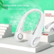 Picture of Portable Bladeless Neck Fan with 360° Airflow, Mini USB Rechargeable Hanging Neck Fan, Personal Hands Free Wearable Neckband Small Fans Cooling Quiet for Kids Home Office Travel Sports Outdoor
