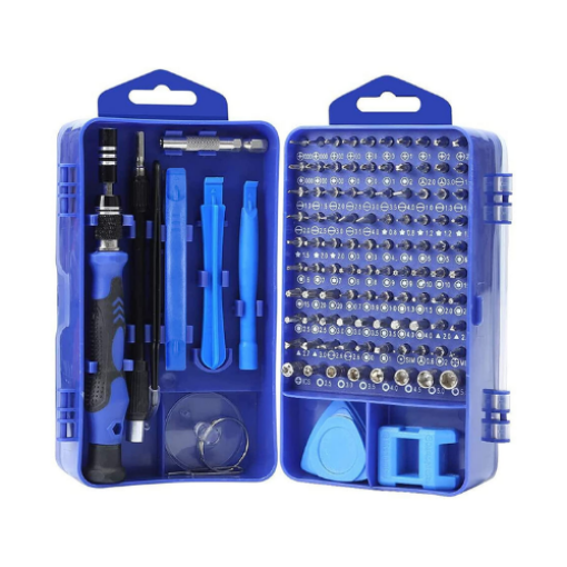 Picture of 120 in 1 Precision Screwdrivers Set, Mini Screwdriver Set DIY Repair Tools Kit for iPhone Laptop PC Watch Glasses Game Console, Small Screwdriver Kit with Magnetic Memory Mat