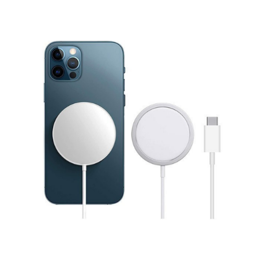 Picture of iPhone Magnetic Wireless Charger for iPhone 13/pro/Max/mini, Mag-Safe Fast Wireless Charger Pad Built in Charging Cable with Type C Port Compatible with iPhone 13/ iPhone 12/12 mini/12 Pro/12 Pro Max, AirPods Pro