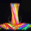 Picture of 100 Glow Sticks Bulk Party Supplies — Neon Colours Ultra Bright Glow in The Dark Glow Stick Tubes Lanyard Premium Fluorescent Rods Light Sticks for Graduation Party, Camping, New Year’s Eve