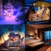 Picture of USB LED Car Interior Roof Star Night Light Projector Atmosphere Galaxy Lamp Luminous Ride - Car Roof LED Romantic Night Light, Plug and Play Interior Lighting for for Bedroom Party Car