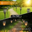 Picture of Solar Lights Outdoor Garden, 4 Pack, 33LED Solar Torch Lights with Dancing Flickering Flame, IP65 Waterproof Large Solar Flame Lights Auto On/Off for Garden, Patio, Yard, Pathway