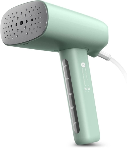 Clothes Steamer, Handheld Steamer for Travel and Home Portable Garment  Steamer Fabric Hand Steamer Ironing Wrinkle Remover with Fast Heat-up  Detachable Water Tank Green, Small. KFDirect UK Cheap Refurbished Used  Second Hand