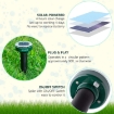 Picture of Gopher Repellent Ultrasonic Solar Powered - Mole Repellent Stakes Outdoor Pet Safe - Groundhog Repeller Snake Rodent Gopher Spikes Chaser - Sonic Mole Deterrent Devices (Pack of4)