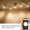 Picture of WiFi Smart Bulb GU10, RGB and Warm to Cool White LED Spotlight Bulbs, Dimmable Colour Changing, 4.5W = 50W, Compatible with Alexa and Google Home - No Hub Required, Pack of 4 (2.4GHz)