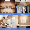 Picture of Super Bright 50LED Motion Sensor Under Cabinet Lighting - Indoor Wardrobe Light for Cupboard, Kitchen, Stair, Wardrobe - Stick-on Anywhere