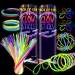 Picture of 200 Premium Glow Sticks for Children- 205 Pcs-Party Pack with Eye Glasses kit-Bracelet Connectors- Neon Necklaces and Balls for Party Supplies-Multi Coloured Non Toxic