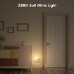 Picture of LED Night Light [2 Pack], Plug in Wall Light with Dusk to Dawn Photocell Sensor & Brightness Adjustable for Baby, Kids & Childrens - Warm White + RGB Mode Nightlight