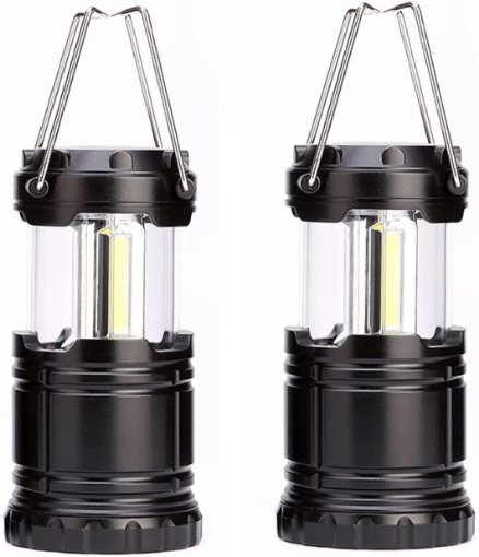 Picture of 2 x LED Lantern - The Original Collapsible Tough Lamp with Magnetic Base - Batteries Included - Great Light for Camping, Fishing, Garden, Festivals