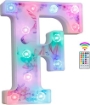 Picture of Unicorn Light Up Letters, 18 Color Changing LED Letter Lights Diamond Alphabet Sign Unicorn Gifts for Girls & Women Party Decorations for Birthday Christmas Valentine