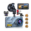 Picture of Ultra HD 1296P Car Camera 4 Inch IPS Dash Cam, Sony 323 Sensor 170 Wide Angle Lens Night Vision Video Recorder Camera