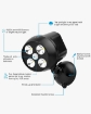 Picture of Outdoor LED Security Light Battery Powered, PIR Motion Sensor Spotlight Weatherproof Outdoor Wall Light, 600 Lumen 8W (Black)