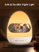 Picture of Night Light for Kids, 2500mAh Baby Light with Stable Charging Pad, Dimmable Kids Light with 1H Timer & Touch Control, ABS+PC LED Egg Lamps for Breastfeeding, Up to 200H