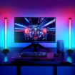 Picture of Smart LED Lightbars, Dimmable RGB Flow Light Bars 16 Million Colors TV Backlights, APP Remote Control and Music Sync Gaming Lights for PC, Room Decorative Mood Light