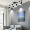 Picture of LED Ceiling Light, 4 Way Adjustable Modern Ceiling Spotlights (Matte Black)
