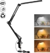 Picture of LED Desk Lamp, 14W Metal Swing Arm Desk Lamp with Clamp, Eye-Caring Architect Dimmable LED Desk Lamp, Adjustable Table Light for Study
