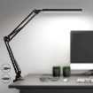 Picture of LED Desk Lamp, 14W Metal Swing Arm Desk Lamp with Clamp, Eye-Caring Architect Dimmable LED Desk Lamp, Adjustable Table Light for Study